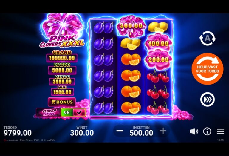 Screenshot 2 van Pink Clovers XXXL: Hold and Win
